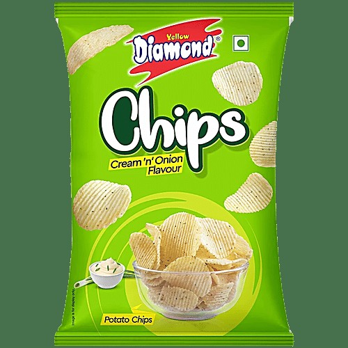 Cream 'n' Onion Flavour Potato Chips
