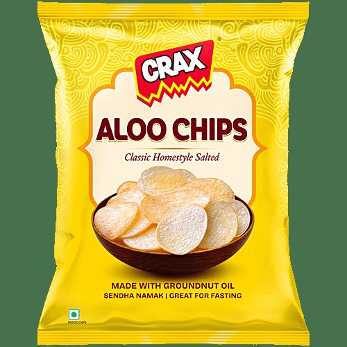 Homestyle Aloo Chips - Classic Salted Ideal For Fasting