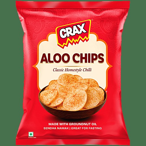 Homestyle Chilli Aloo Chips - Ideal For Fasting