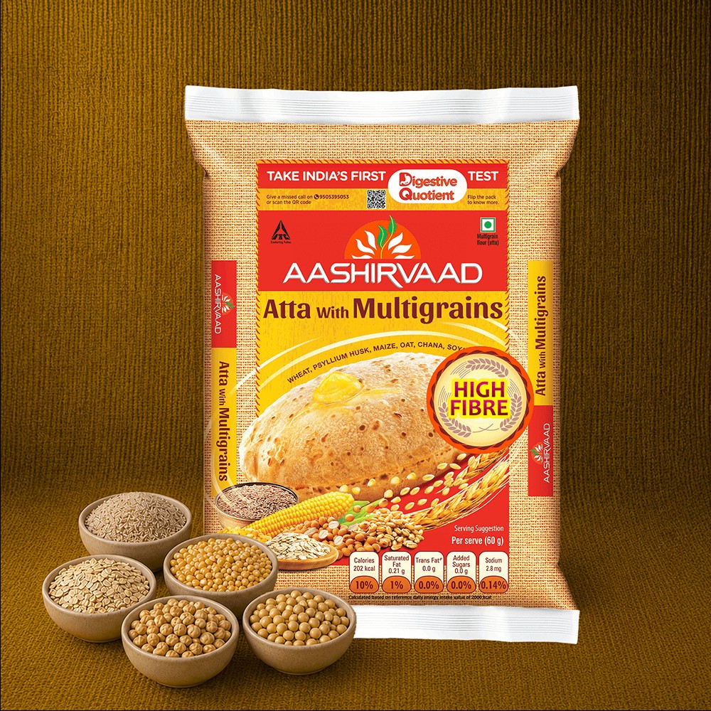 Aashirvaad High Fibre Atta with Multigrains - 5 kg