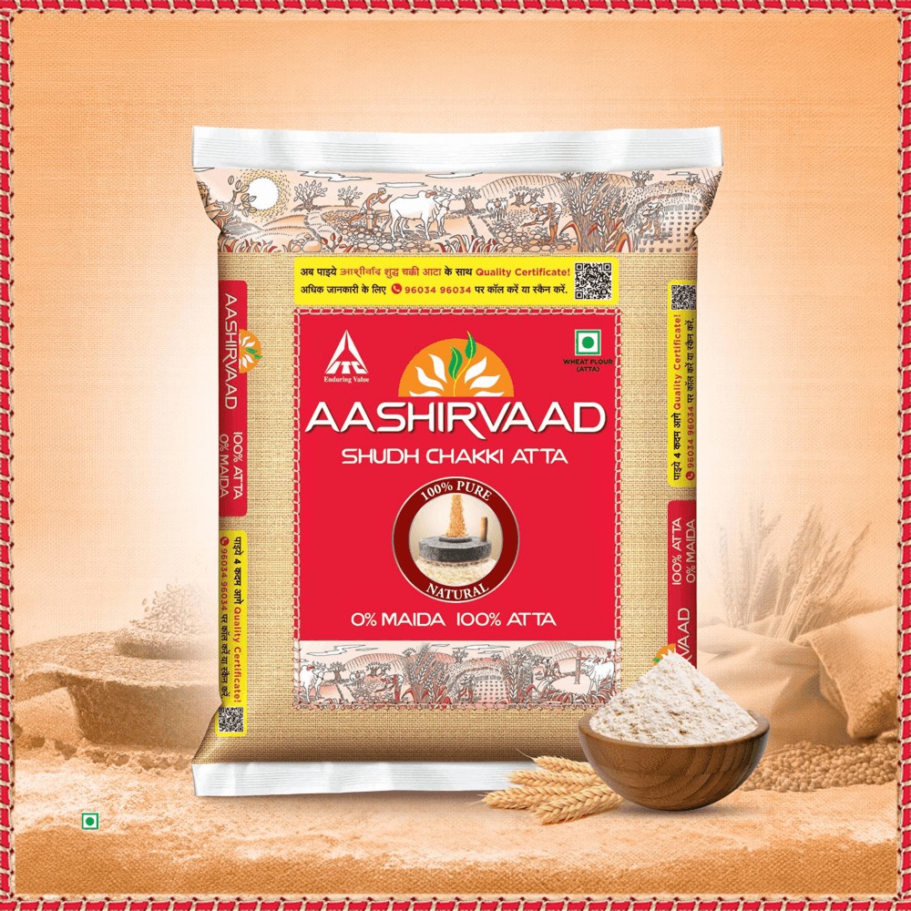 Aashirvaad Shudh Chakki Atta (100% Atta, 0% Maida, 5 Kg)