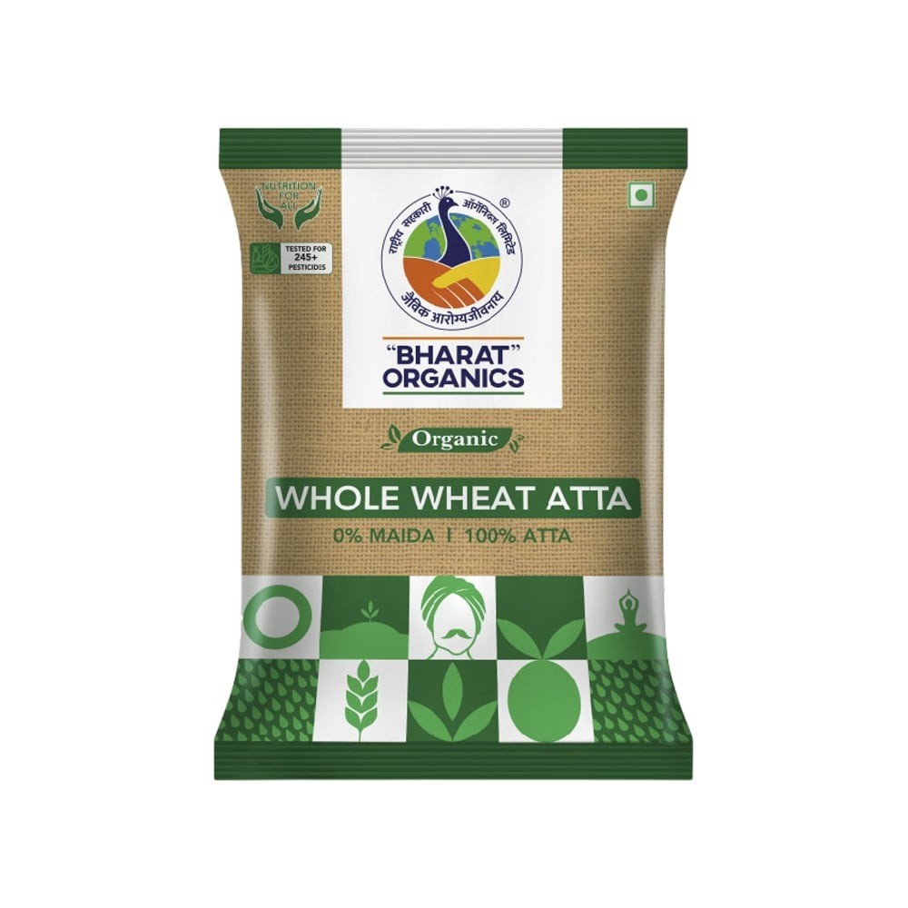 Bharat Organics Whole Wheat Organic Atta