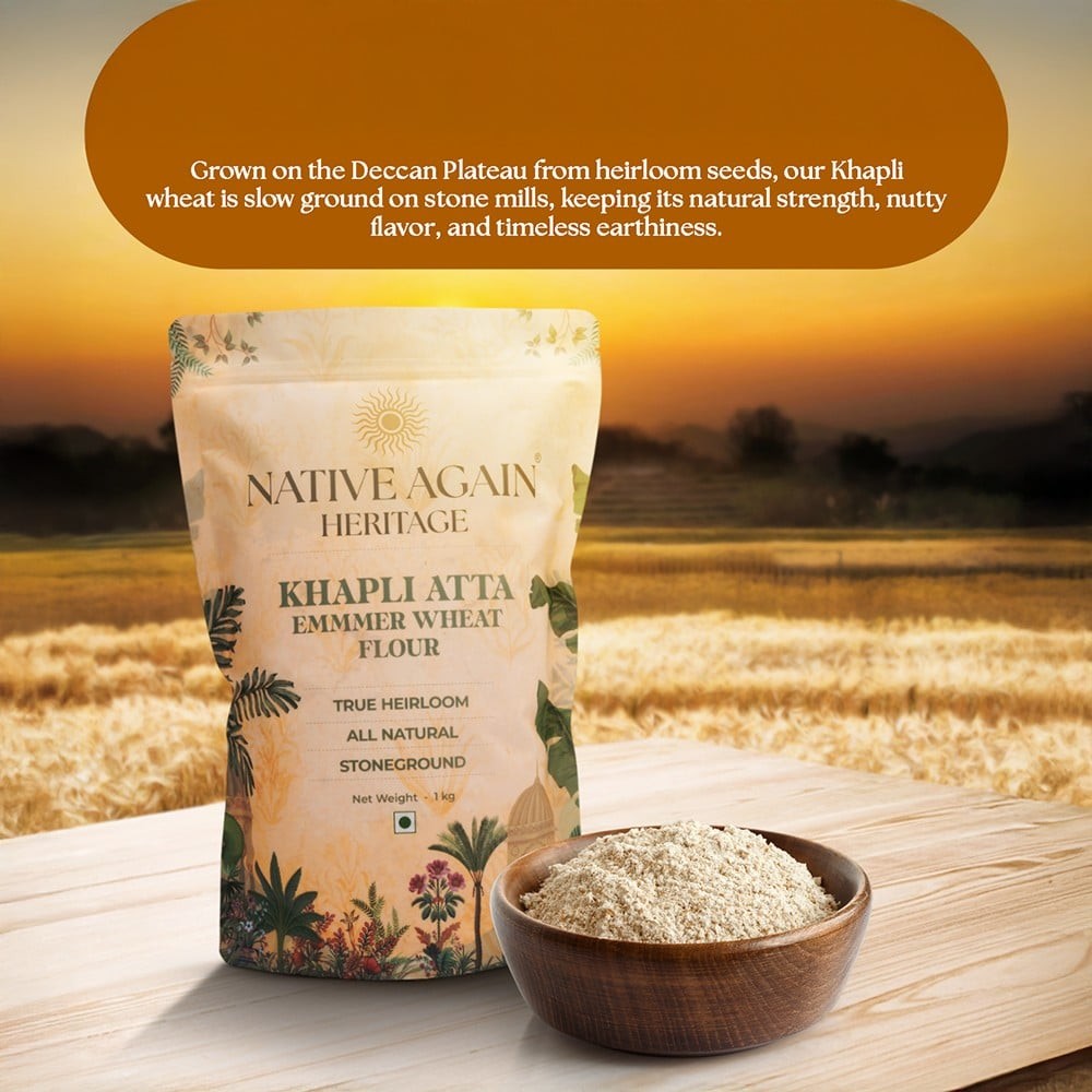 Native Again Heritage Khapli Wheat Atta