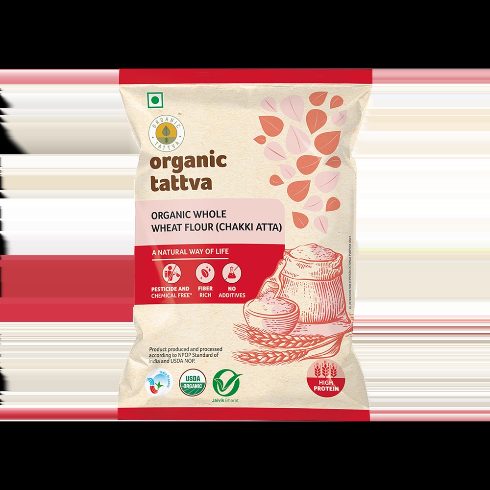 Organic Tattva Wheat Organic Atta - 1 kg