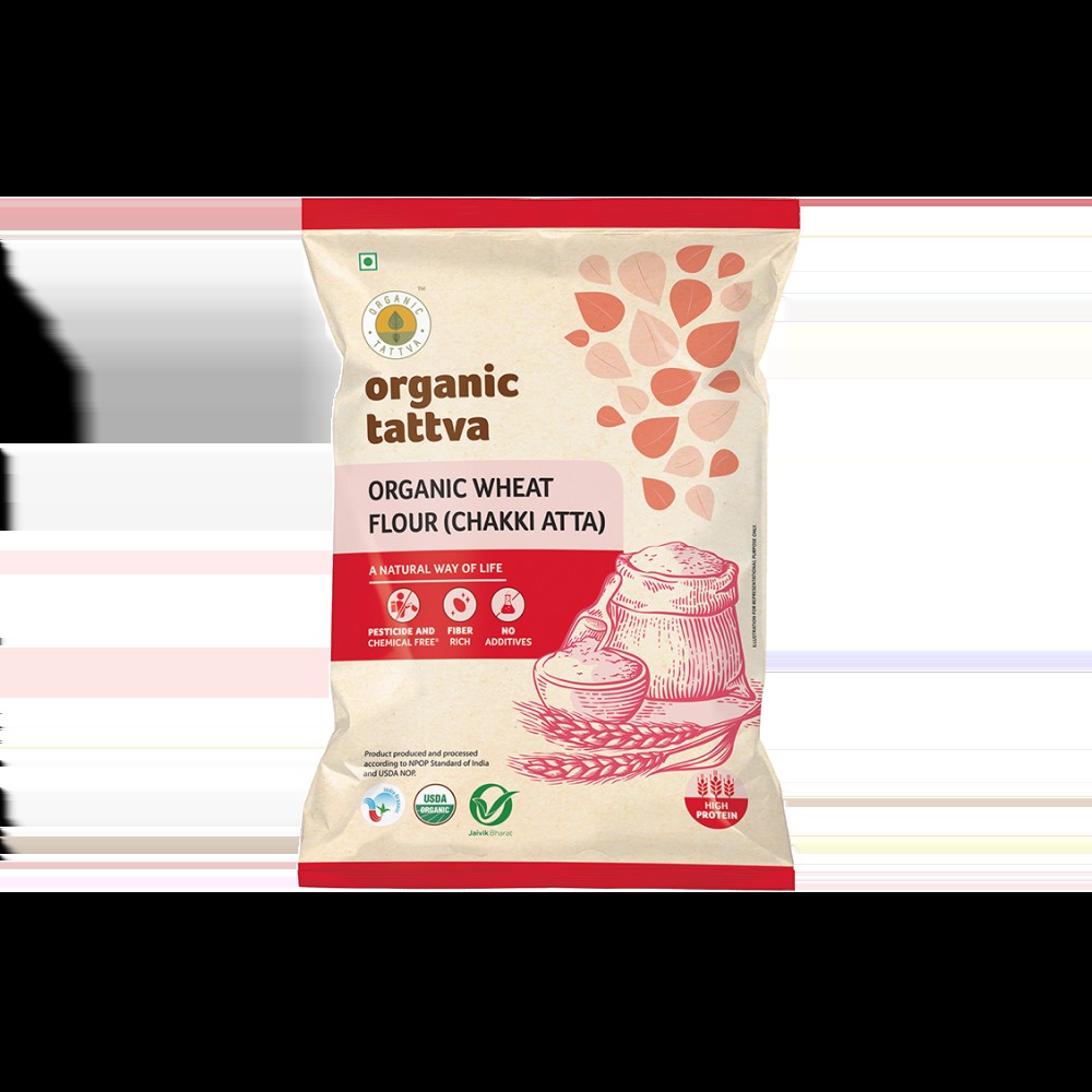 Organic Tattva Wheat Organic Atta - 5 kg