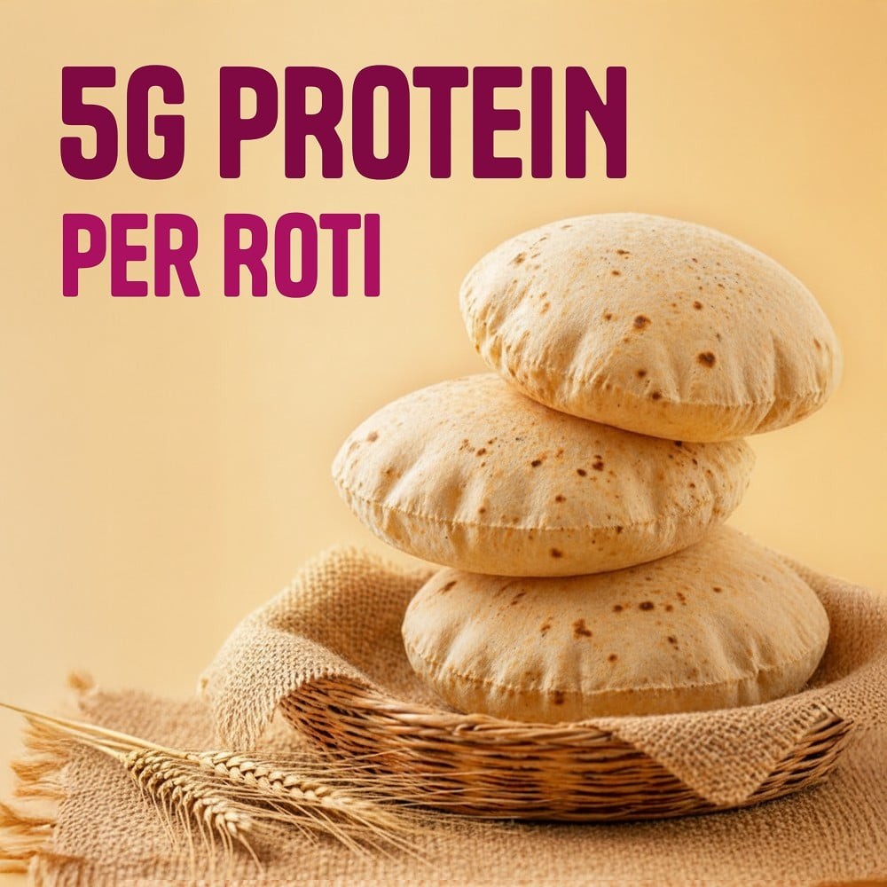 Protein Chef 50% More Protein Sharbati Atta (Premium Flour)