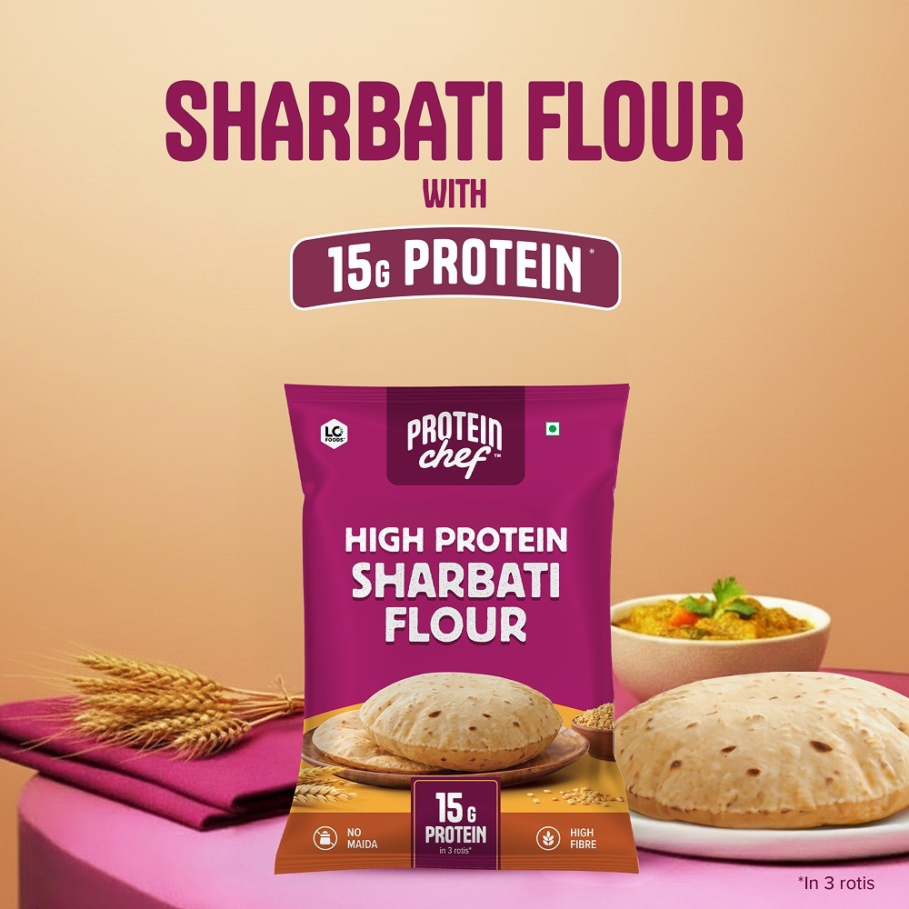 Protein Chef Sharbati Atta (50% More-Protein, No Maida MP Grain)