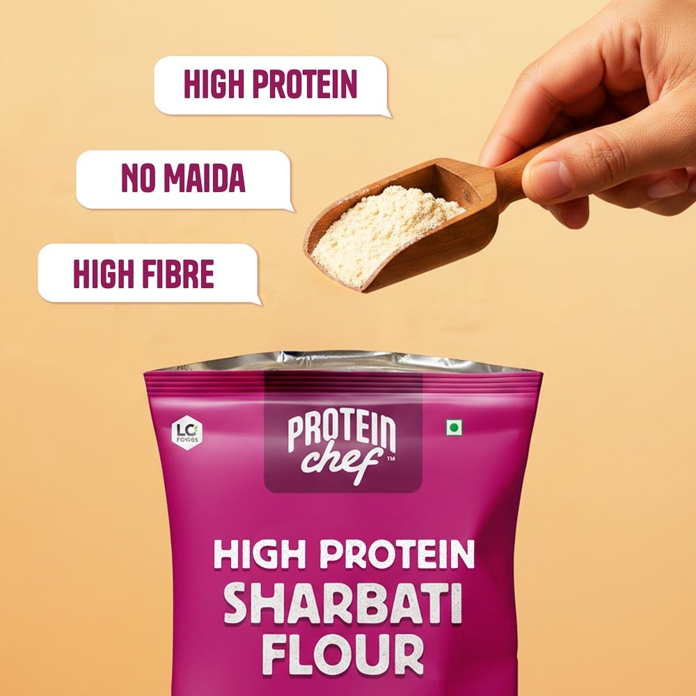 Protein Chef Sharbati Atta (50% More-Protein, No Maida MP Grain)
