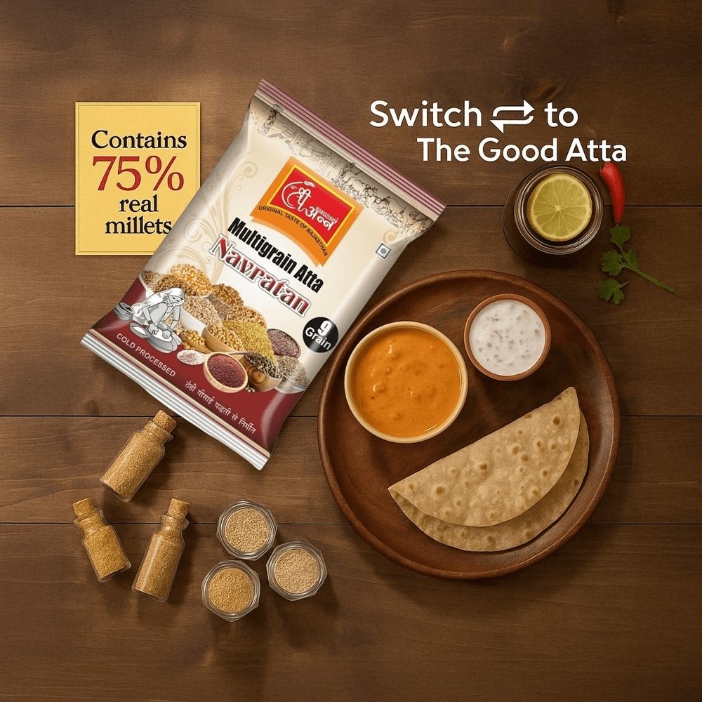 Rajasthani Shree Ann Navratan Multigrain Atta