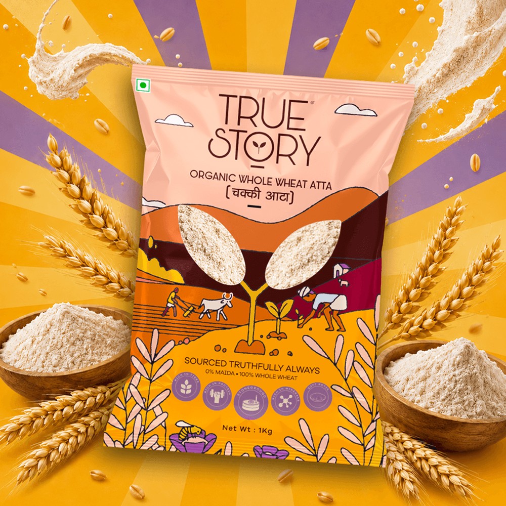 True Story Whole Wheat Organic Atta (Gehun ka Atta)