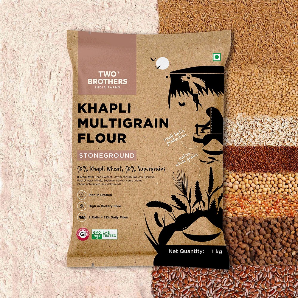 Two Brothers Khapli Multigrain Atta (8 grains)