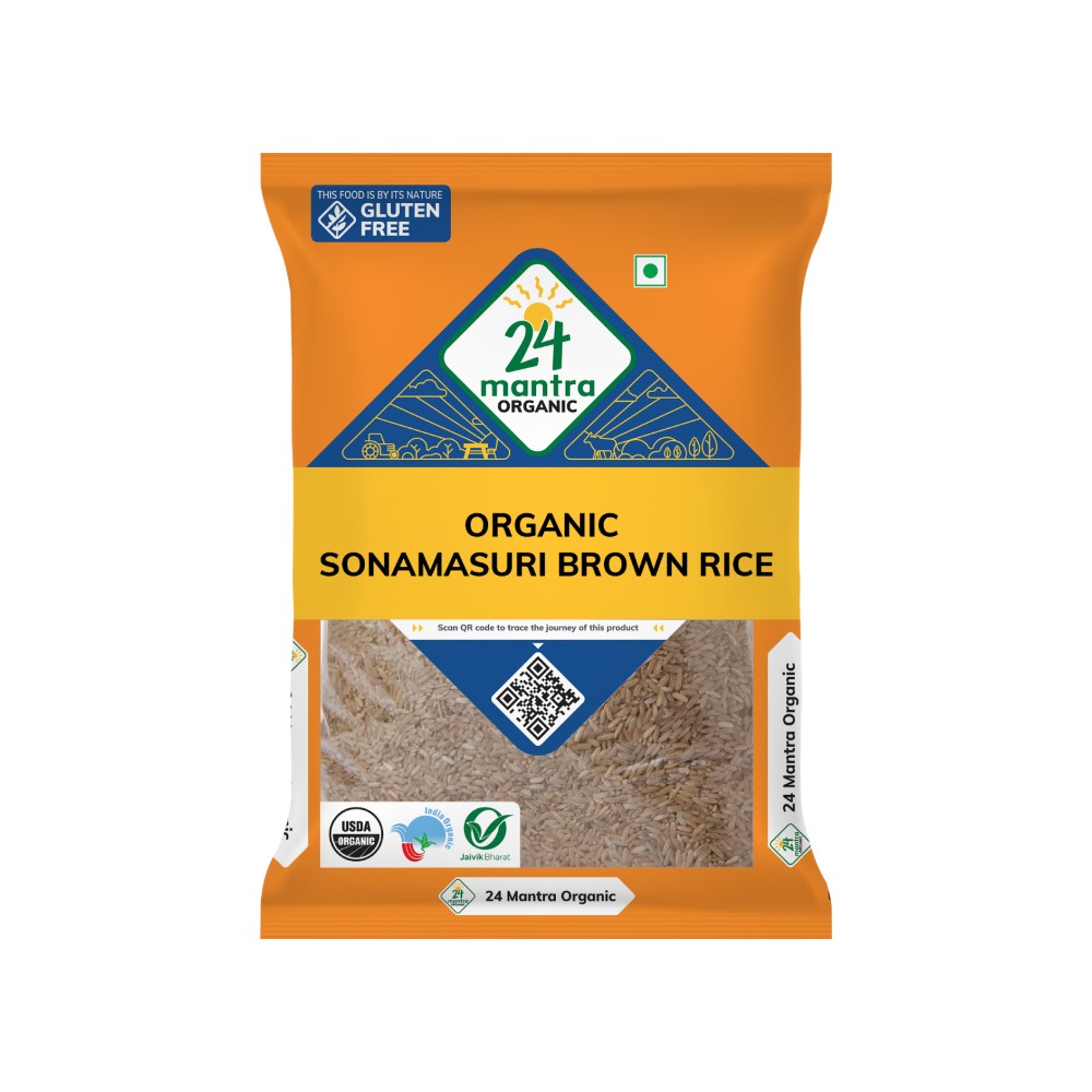 24 Mantra Organic Brown Sonamasuri Rice