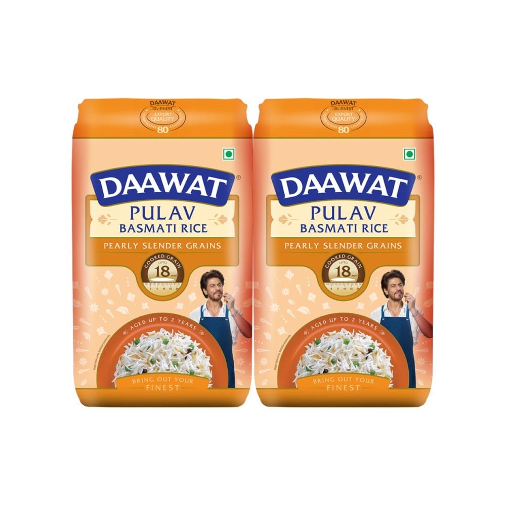 Daawat Pulav Basmati Rice (Long Grain) - Pack of 2
