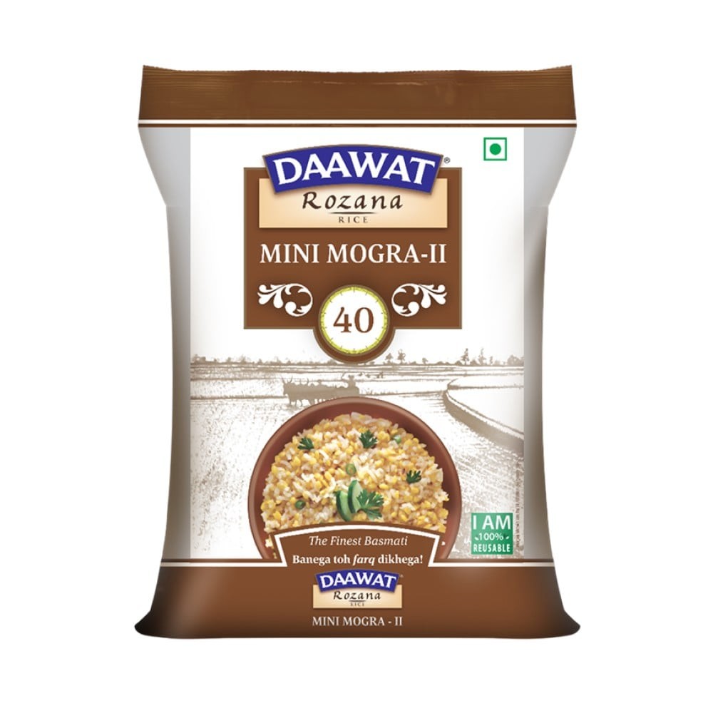 Daawat Rozana Mini Mogra Basmati Rice - II (Short Grain)