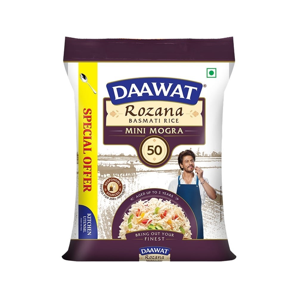 Daawat Rozana Mini Mogra Basmati Rice (Short Grain)