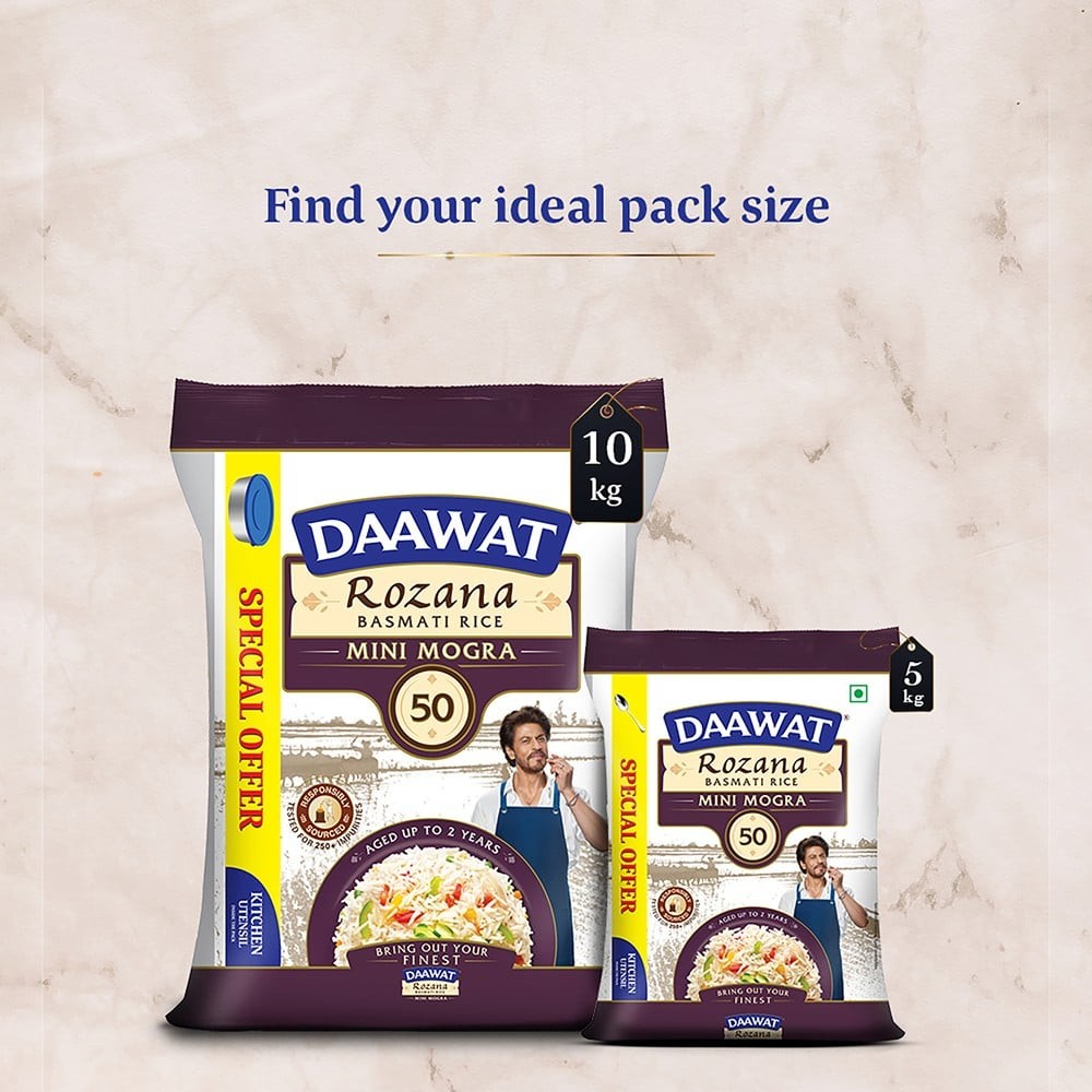 Daawat Rozana Mini Mogra Basmati Rice (Short Grain)