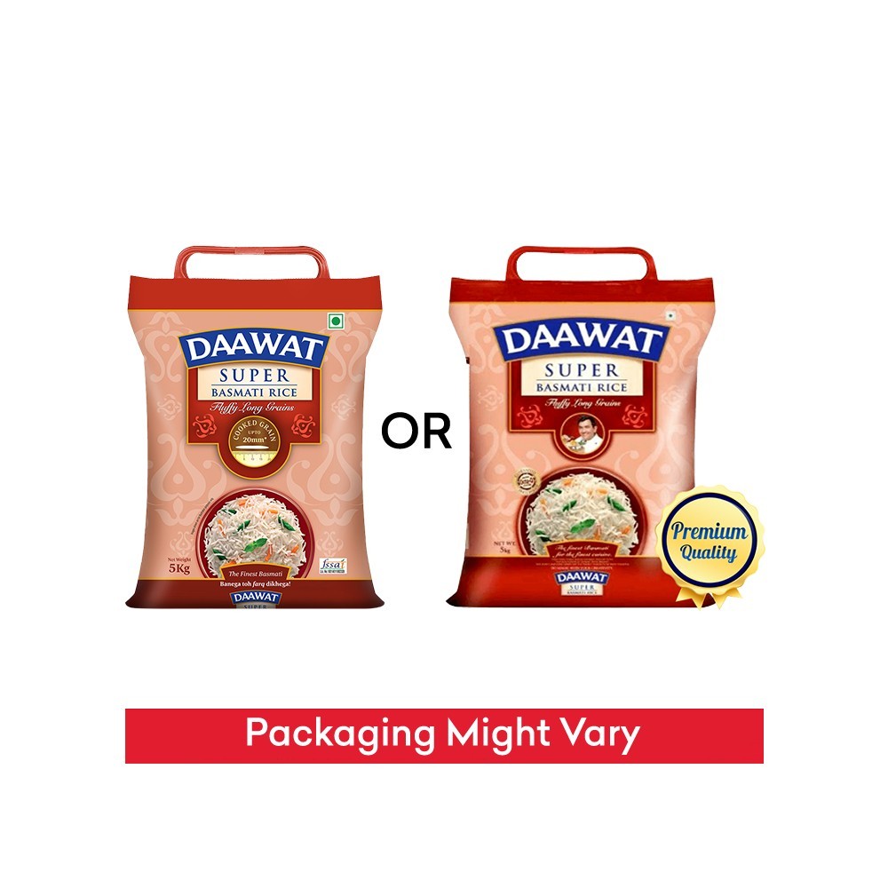 Daawat Super Basmati Rice (Extra Long Grain) - Pack of 2