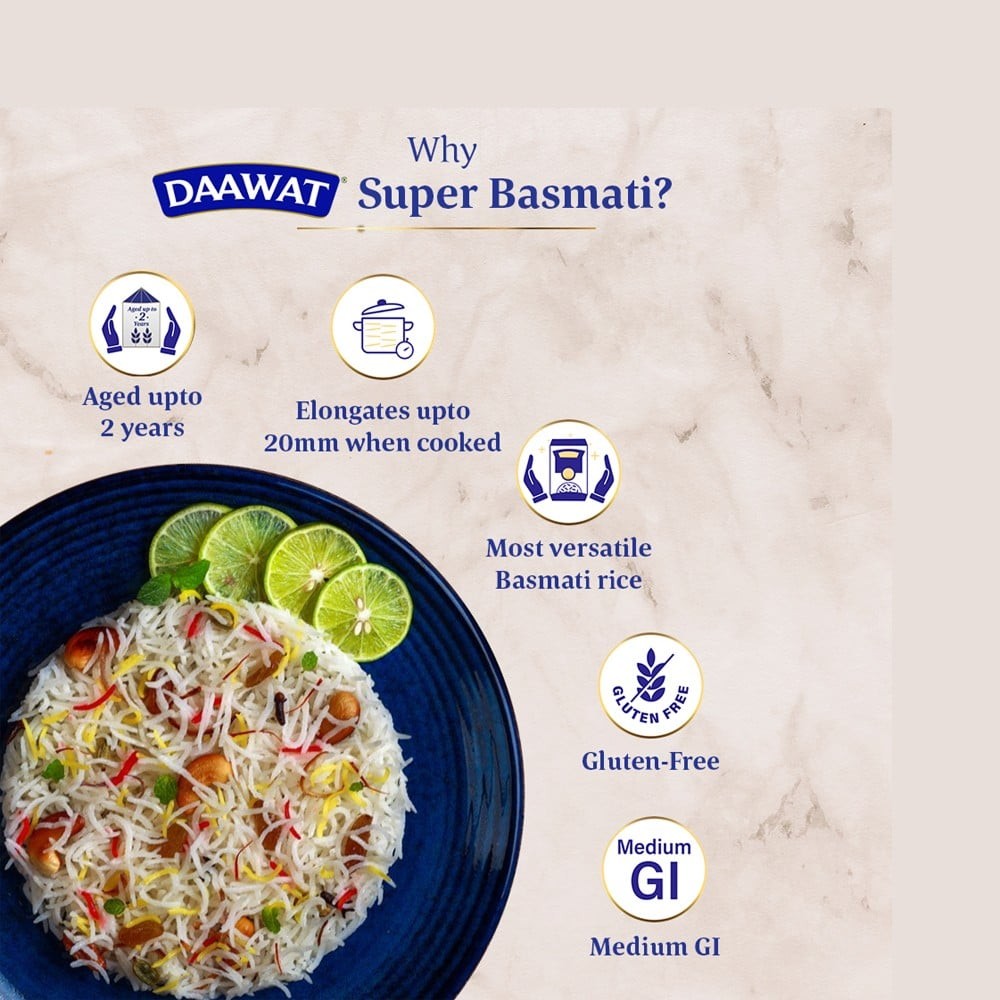 Daawat Super Basmati Rice (Extra Long Grain)