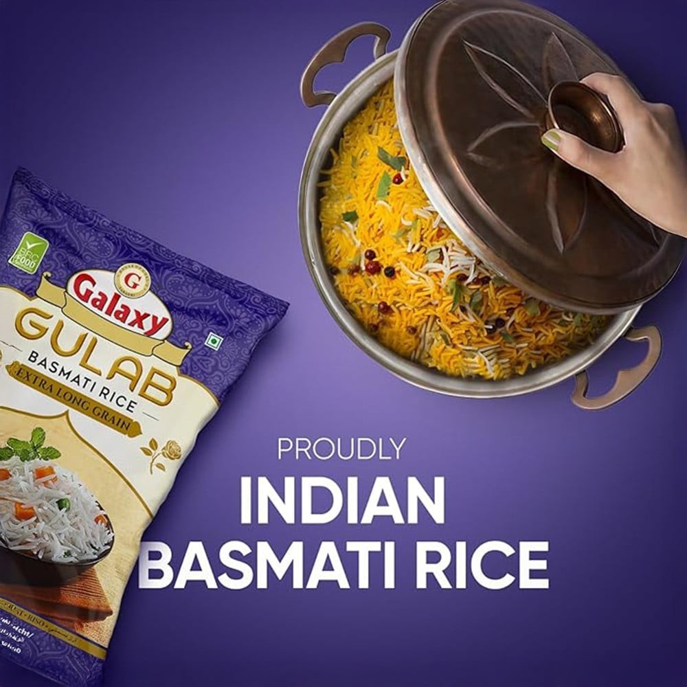 Galaxy Gulab Basmati Rice (Extra Long Grain)