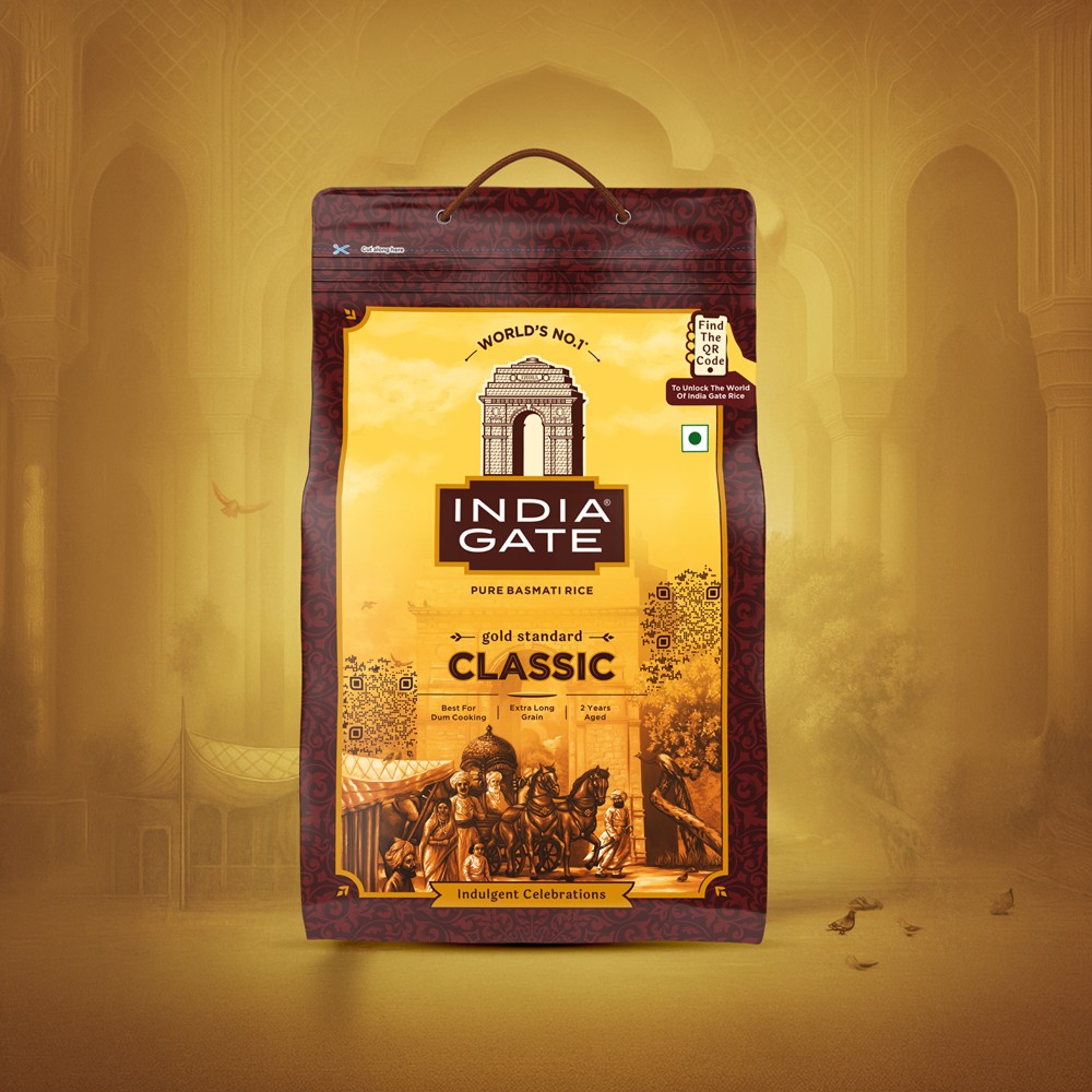 India Gate Classic Gold Standard Basmati Rice (Extra Long Grain)