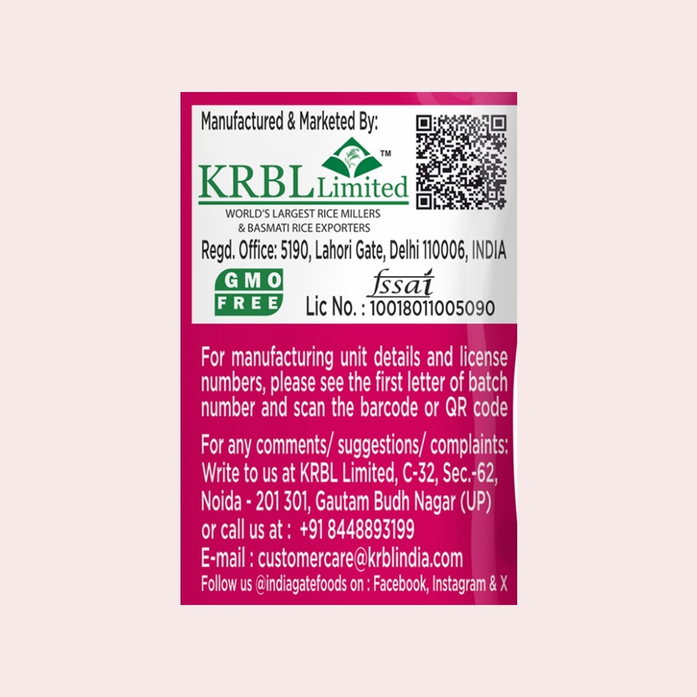 India Gate Feast Rozana Basmati Rice (Medium Grain) - Pack of 2