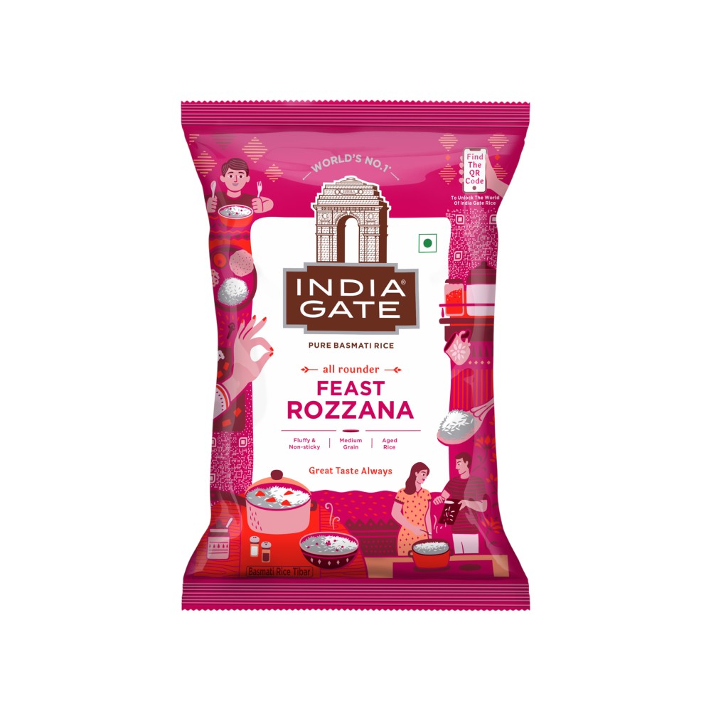 India Gate Feast Rozana Basmati Rice (Medium Grain)