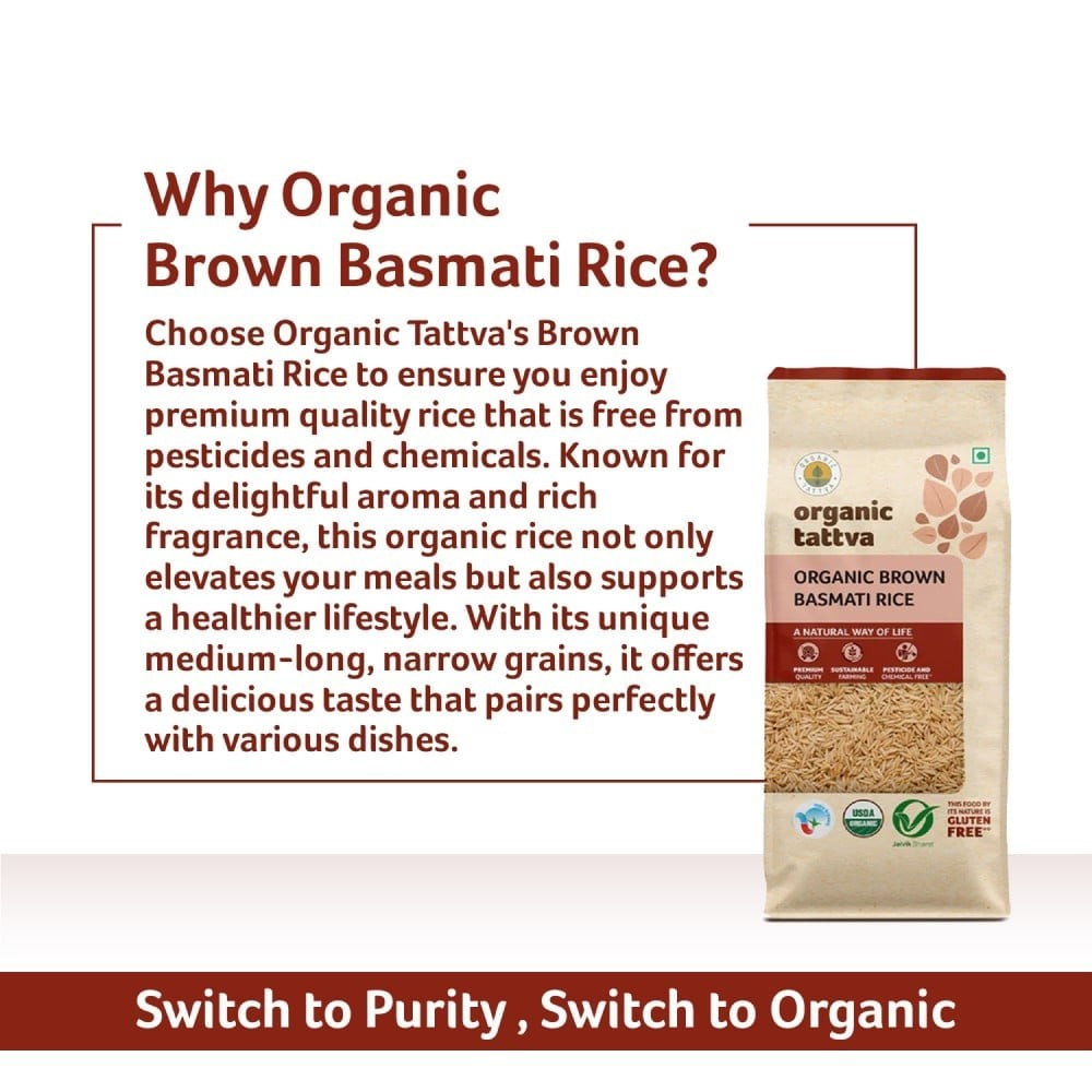 Organic Tattva Organic Brown Basmati Rice