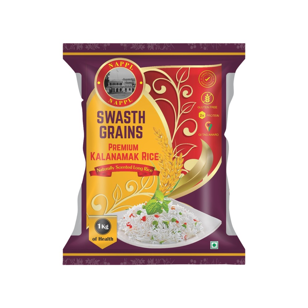 Swasth Grains Kalanamak Rice (Medium Grain)