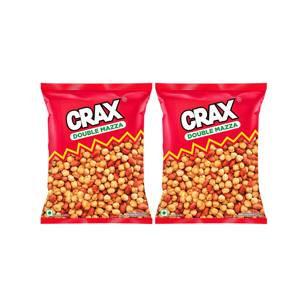 Crax Double Mazza Roasted Chana Peanuts Namkeen Snacks