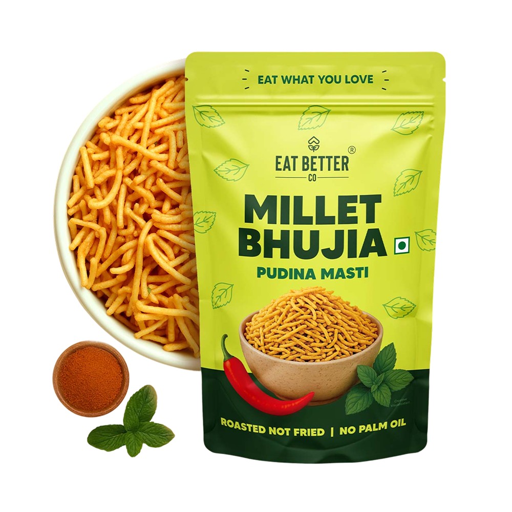 Eat Better Co Pudina Masti Millet Bhujia