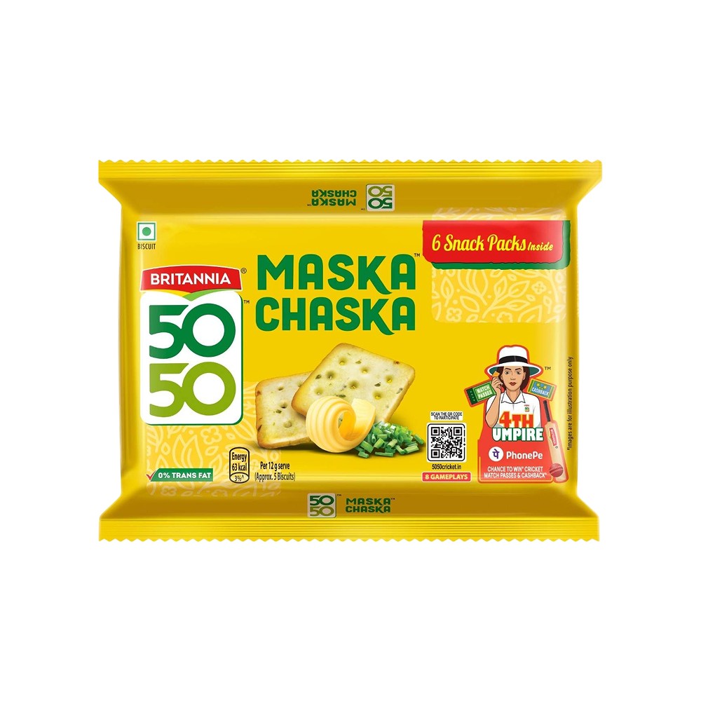 Britannia 50-50 Maska Chaska Biscuits
