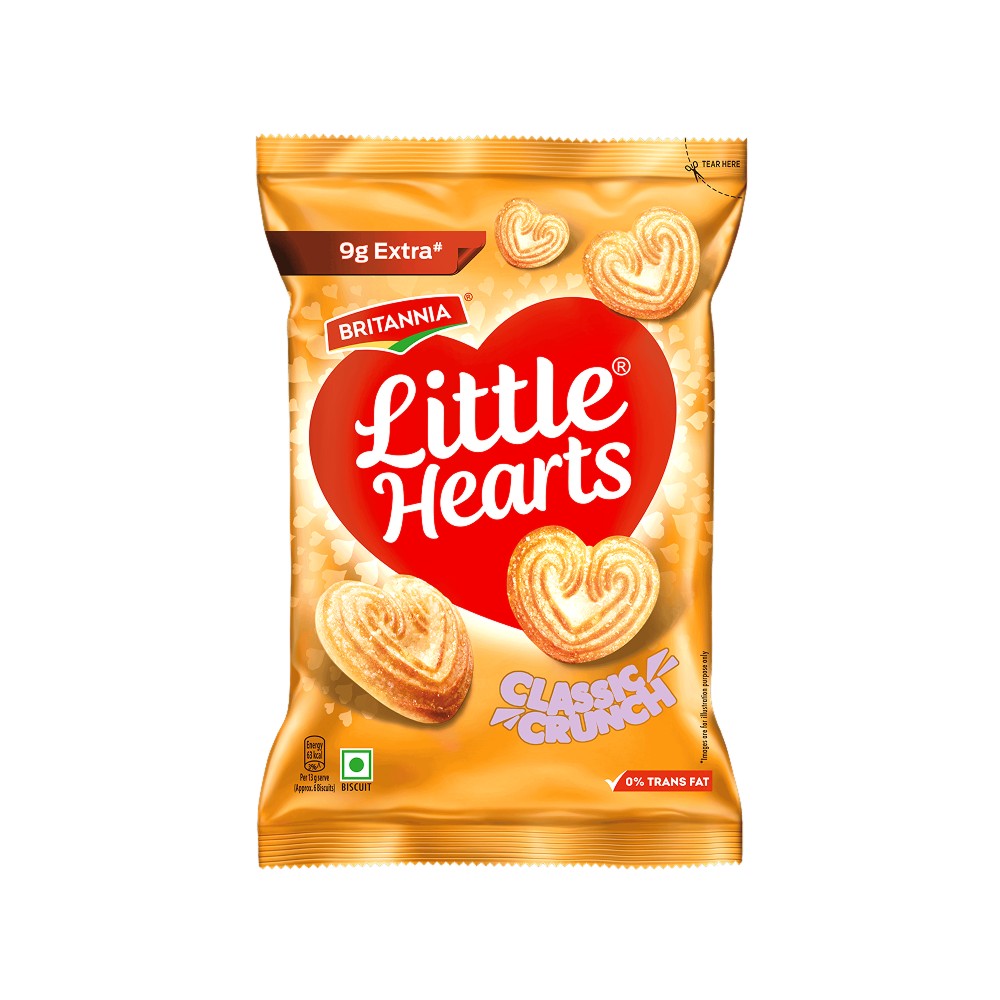 Britannia Little Hearts Classic Crunch Biscuit