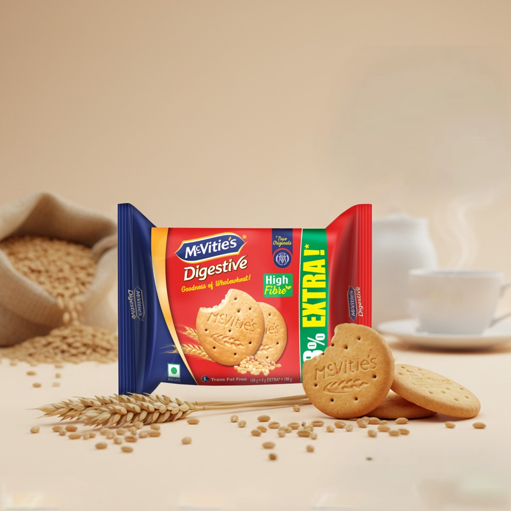 McVitie's Digestive High Fibre Biscuit, Trans Fat Free