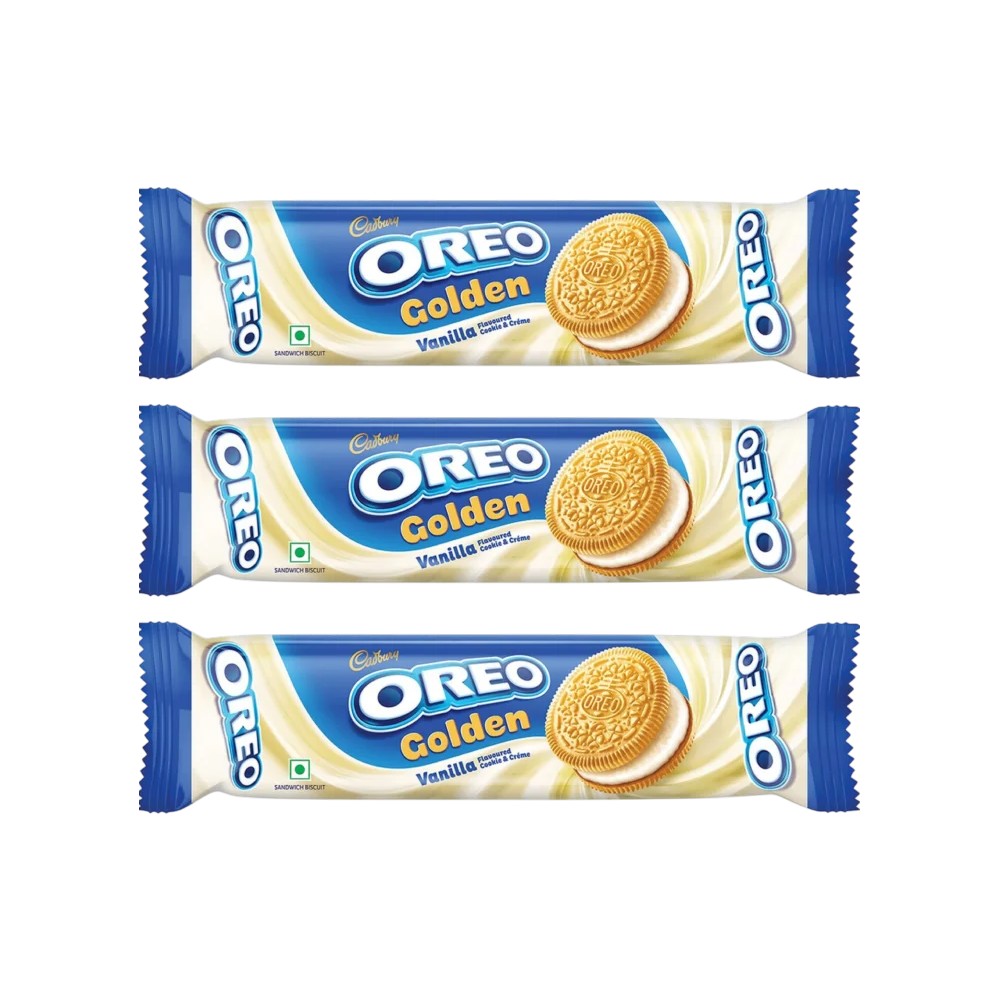 Oreo Golden Vanilla Sandwich Cream Biscuits