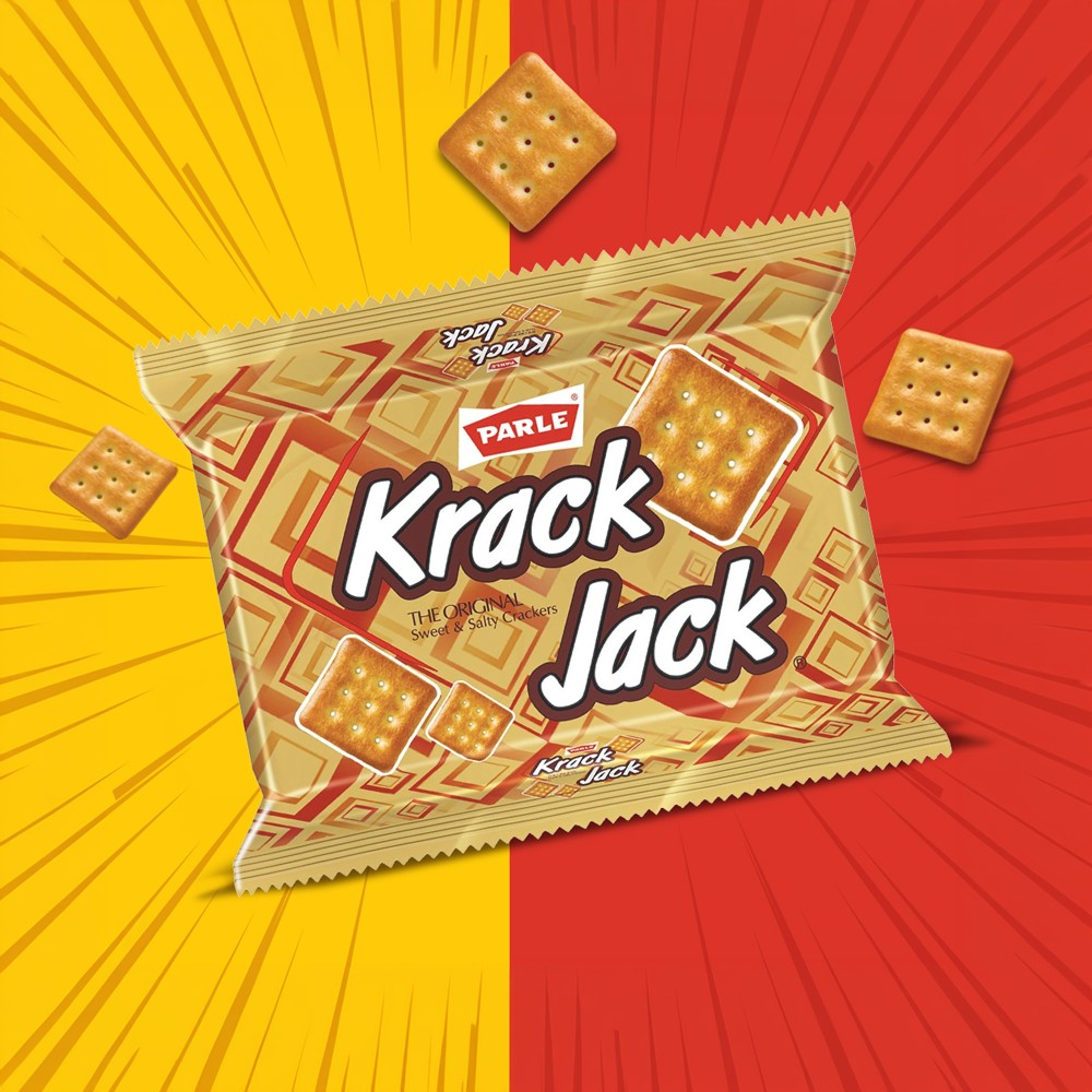 Parle Krackjack Crackers Sweet & Salty Biscuits