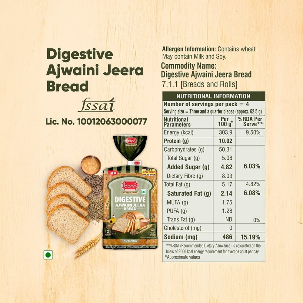 Bonn Digestive Ajwaini Jeera Bread