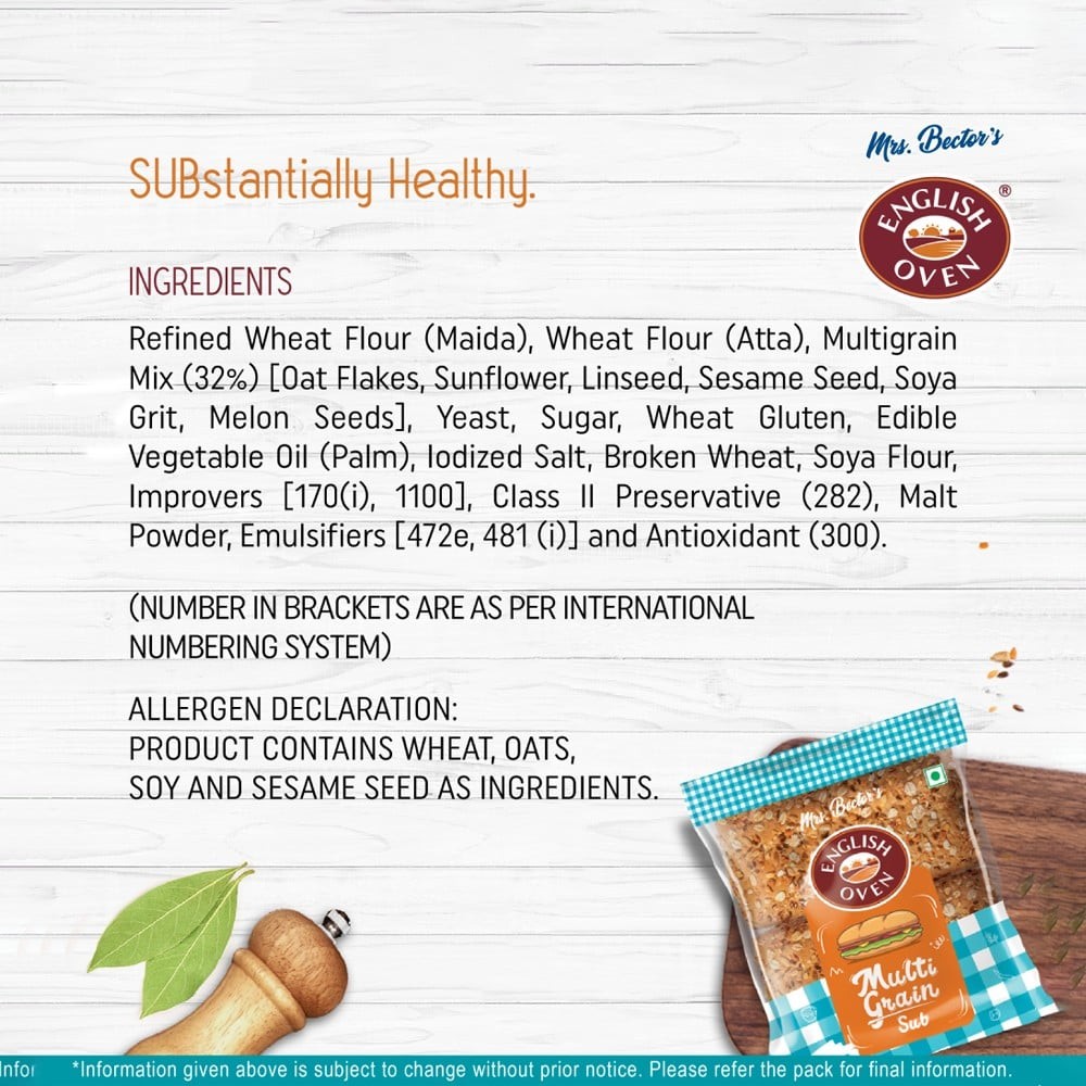 English Oven Multigrain Sub Bread