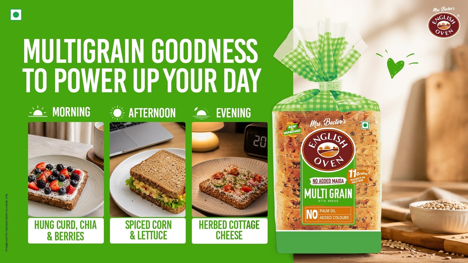 English Oven Zero Maida Multigrain Bread