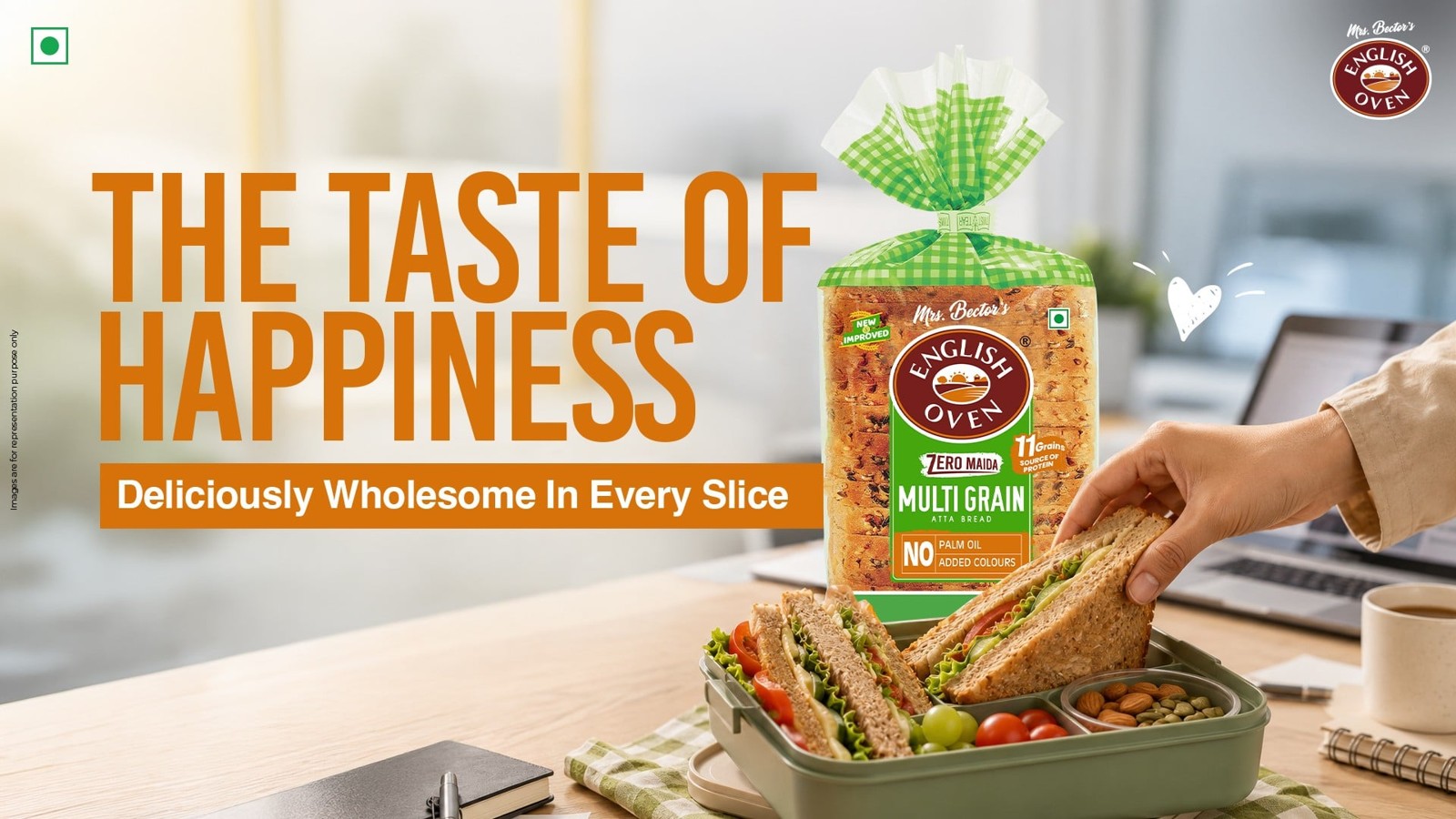 English Oven Zero Maida Multigrain Bread