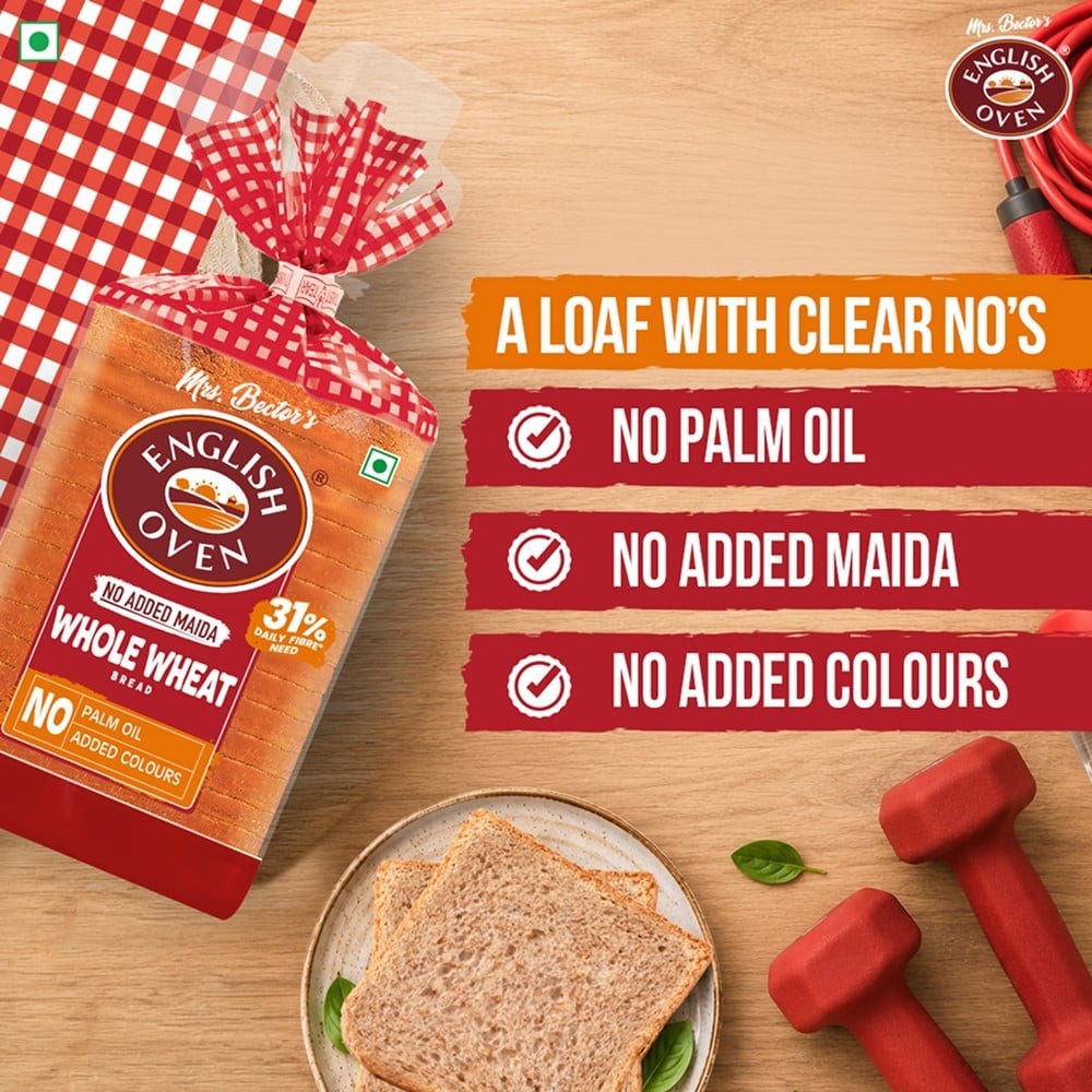 English Oven Zero Maida Whole Wheat Bread
