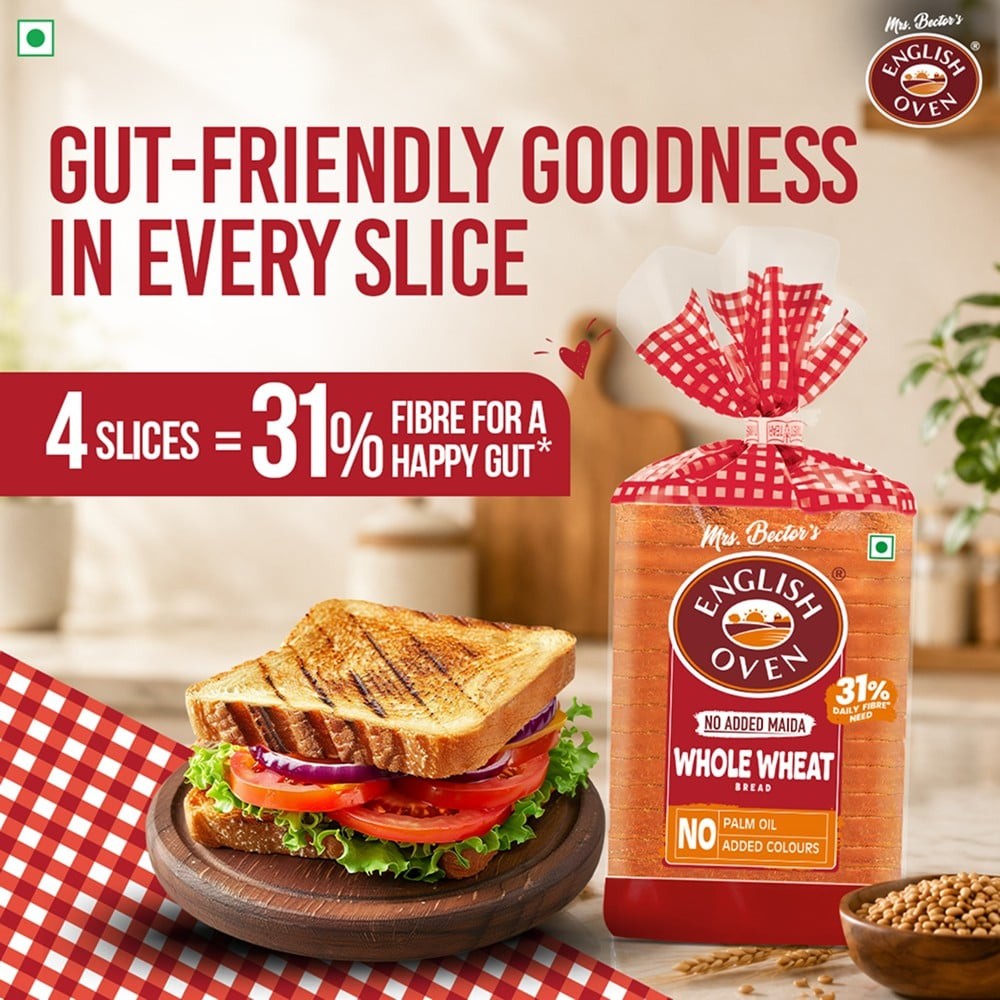 English Oven Zero Maida Whole Wheat Bread