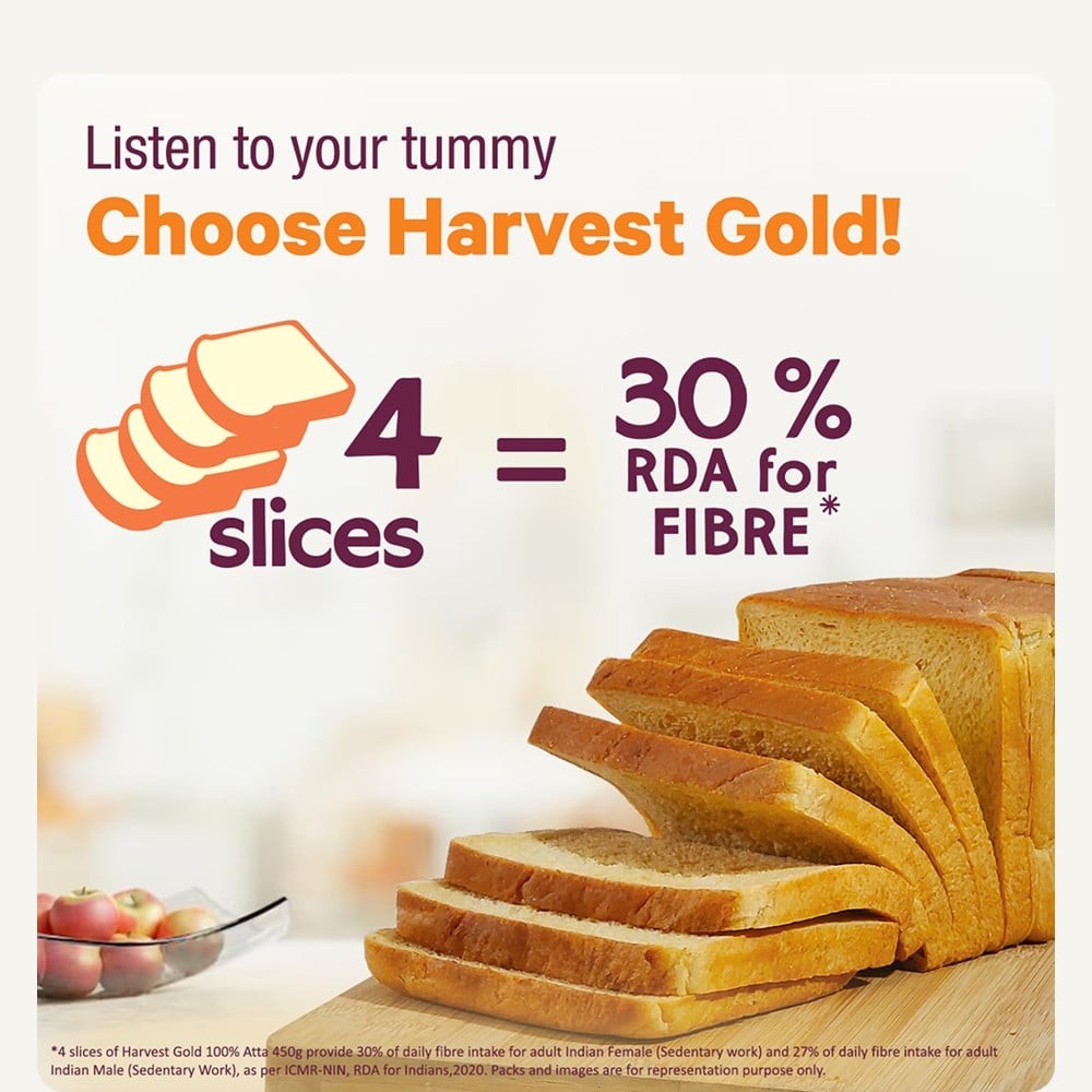 Harvest Gold Atta Whole Wheat Bread