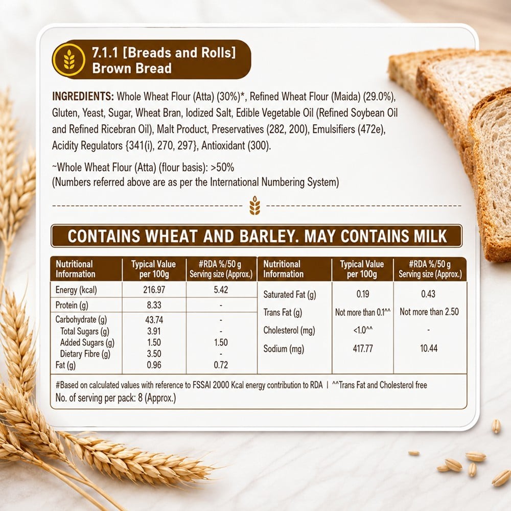 Harvest Gold Hearty Brown Bread