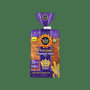 Harvest Gold No Maida Sharbati Wheat Bread