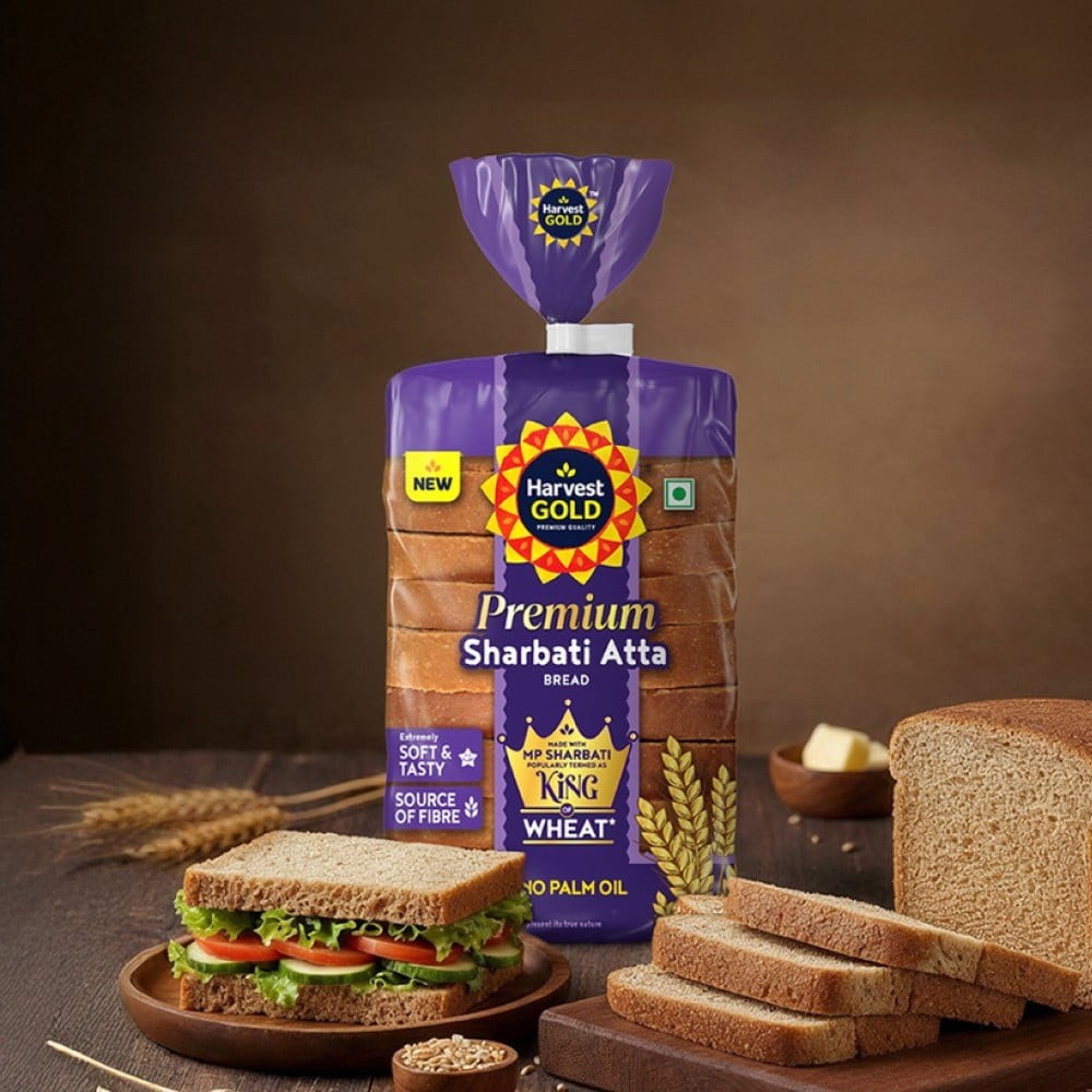 Harvest Gold No Maida Sharbati Wheat Bread