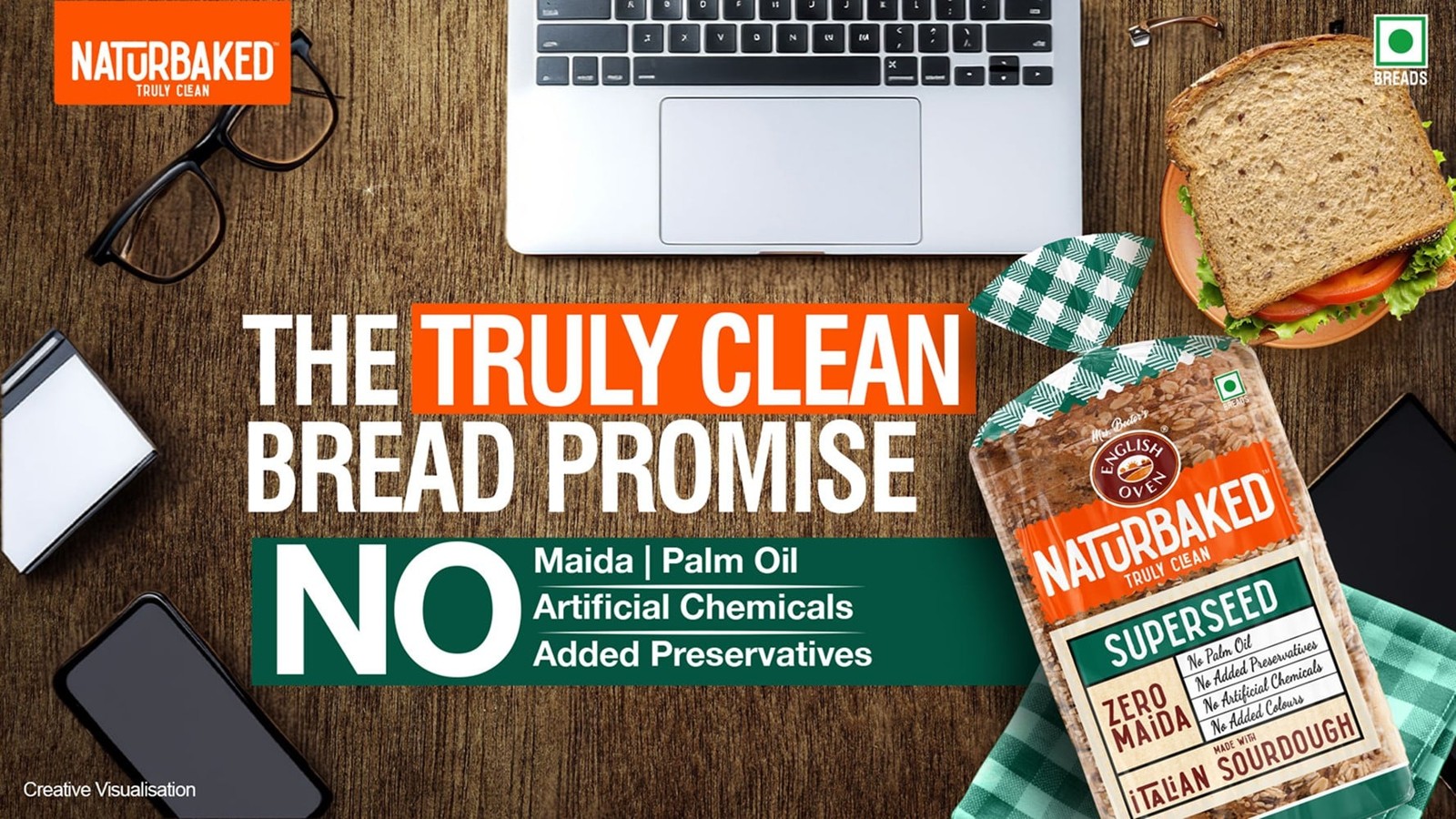 Naturbaked Superseed Multigrain Bread (Zero Maida)