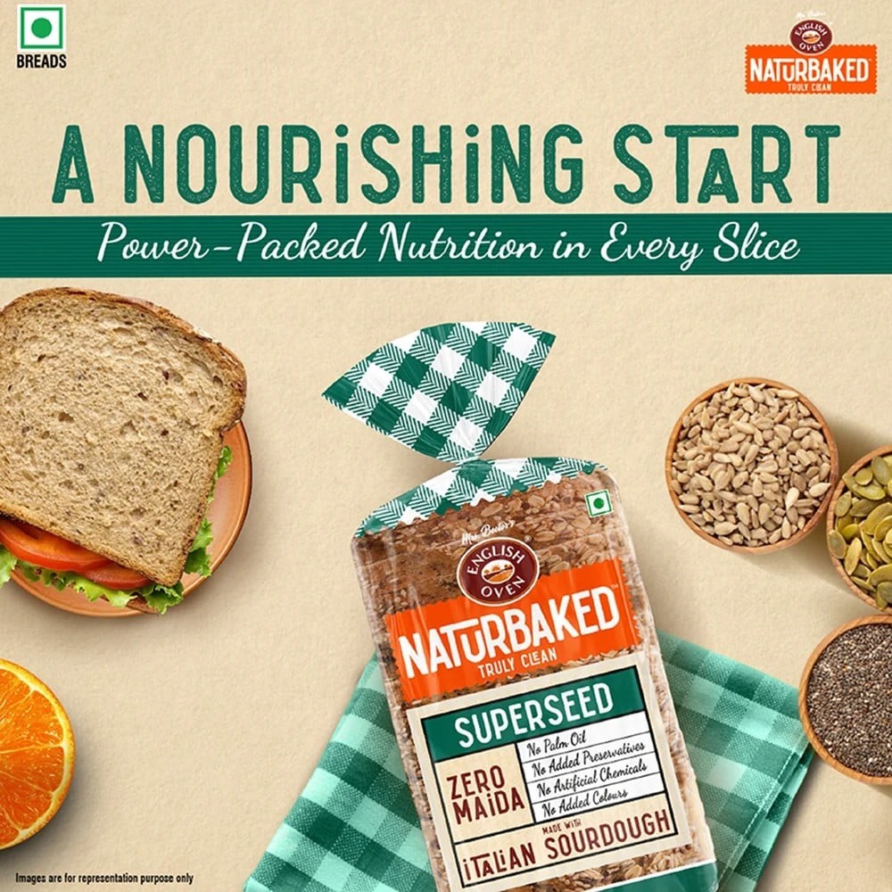 Naturbaked Superseed Multigrain Bread (Zero Maida)