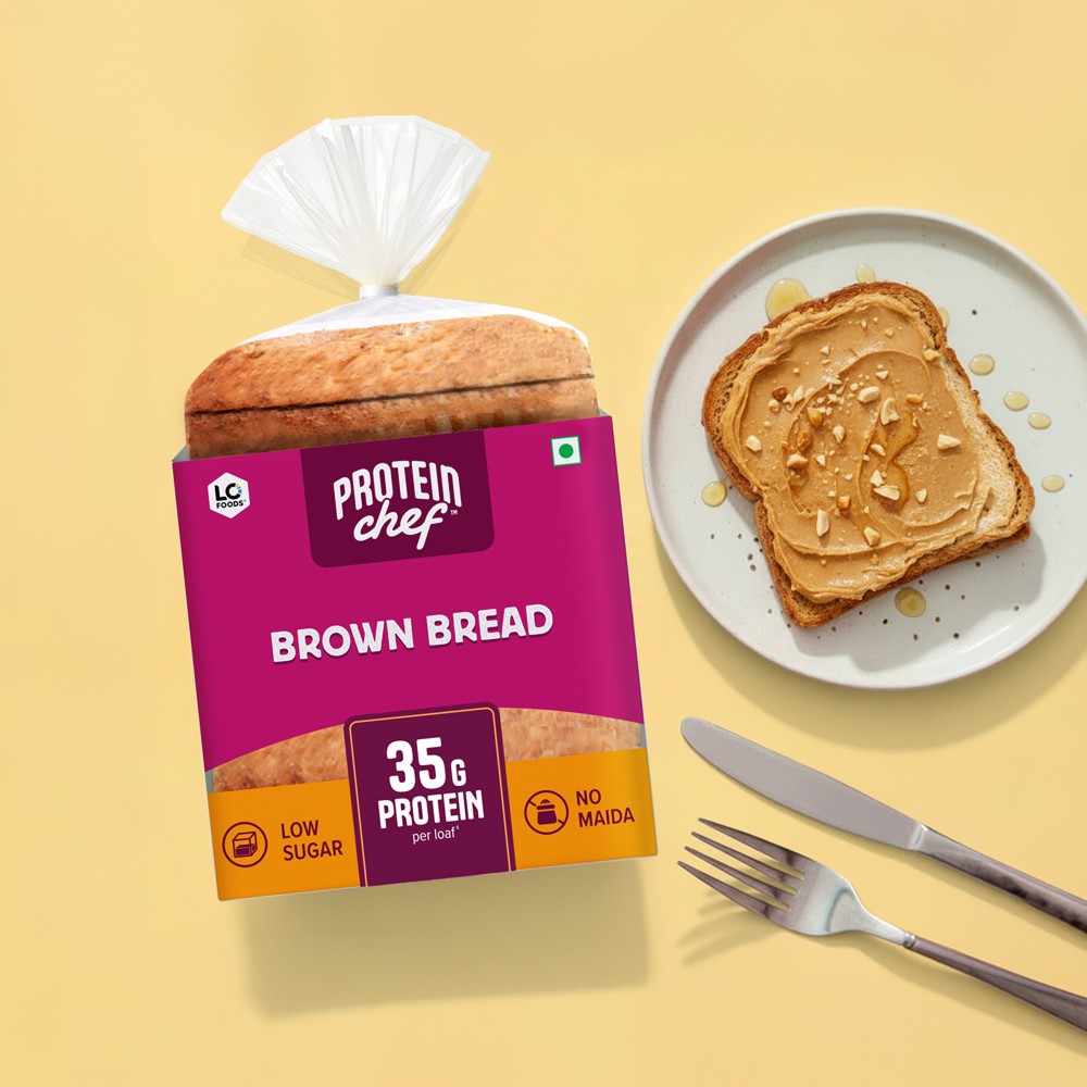Protein Chef 35g Protein Brown Bread, No Maida