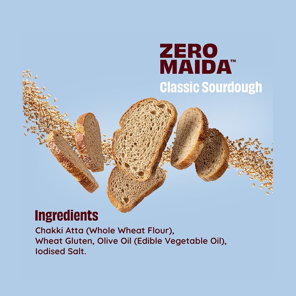 The Health Factory Zero Maida Sourdough Classic Wheat Bread