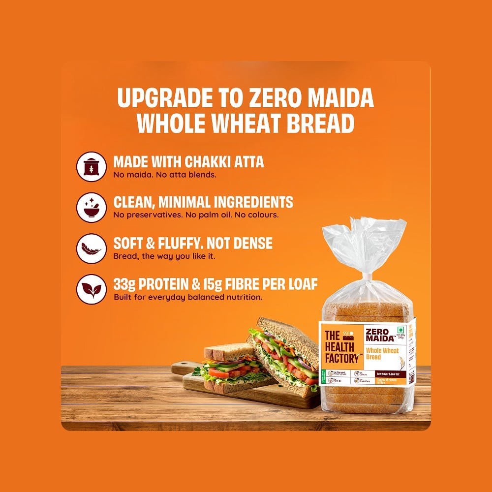 The Health Factory Zero Maida Whole Wheat Bread